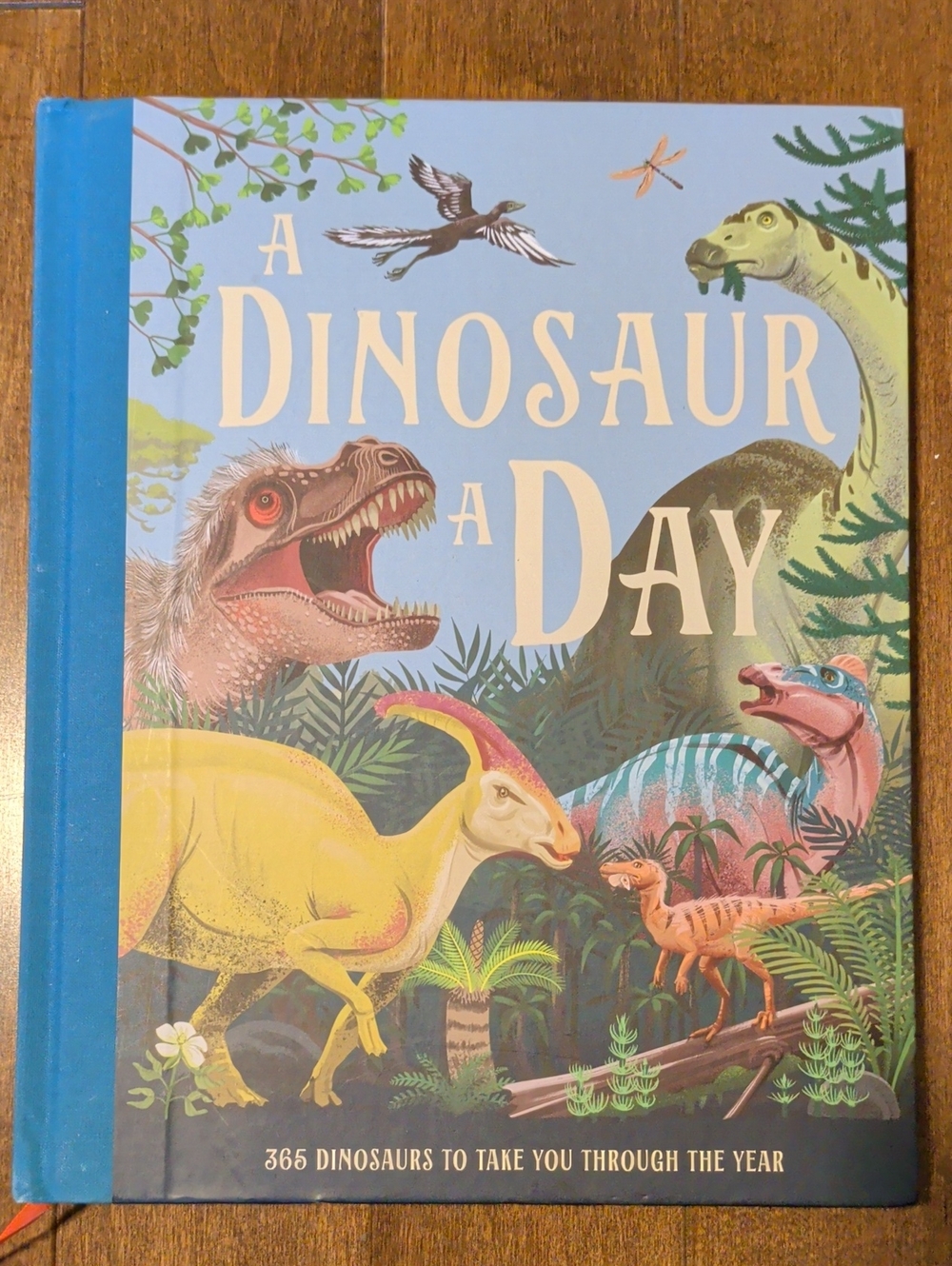 A Dinosaur a Day - Kids Dinosaur Picture Book (Blue)